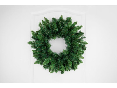 Veniec MagicHome Vianoce, prírodný, 45 cm, 160 vetiev, EXTRA HUSTÝ