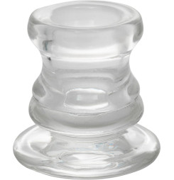 Stojan na sviečku MagicHome Vianoce, sklo, 5,5x5,5 cm