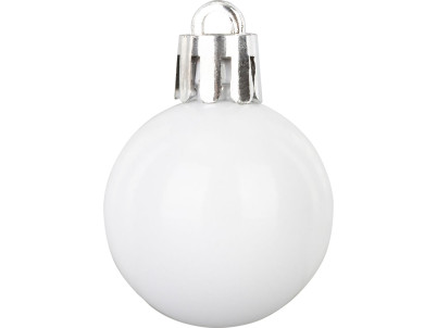 Gule MagicHome Vianoce, 24 ks, sada, biele, na vianočný stromček, 3 cm