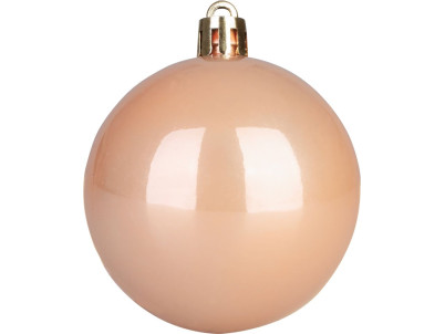 Gule MagicHome Vianoce, 12 ks, ružové zlato, na vianočný stromček, 6 cm