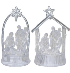 Dekorácia MagicHome Vianoce, Betlehem, meniaci farby, LED, akryl, Sellbox 12 ks