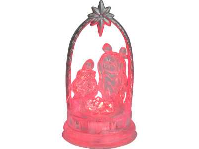 Dekorácia MagicHome Vianoce, Betlehem, meniaci farby, LED, akryl, Sellbox 12 ks