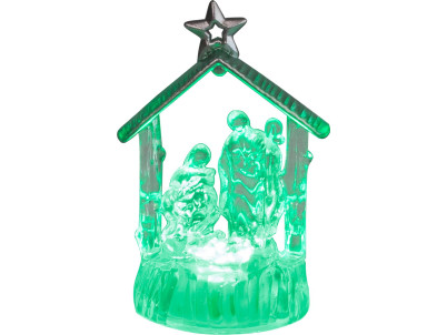Dekorácia MagicHome Vianoce, Betlehem, meniaci farby, LED, akryl, Sellbox 12 ks