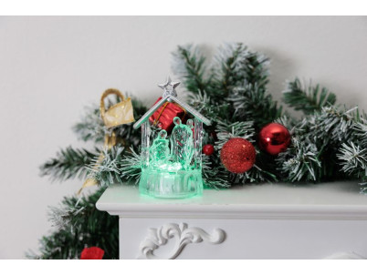 Dekorácia MagicHome Vianoce, Betlehem, meniaci farby, LED, akryl, Sellbox 12 ks