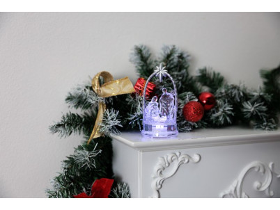 Dekorácia MagicHome Vianoce, Betlehem, meniaci farby, LED, akryl, Sellbox 12 ks