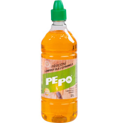 Olej PE-PO® lampový 1000 ml, prírodný, repelentný, proti komárom, Citronella