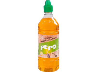 Olej PE-PO® lampový 1000 ml, prírodný, repelentný, proti komárom, Citronella Olej PE-PO® lampový 1000 ml, prírodný, repelentný, proti komárom, Citronella