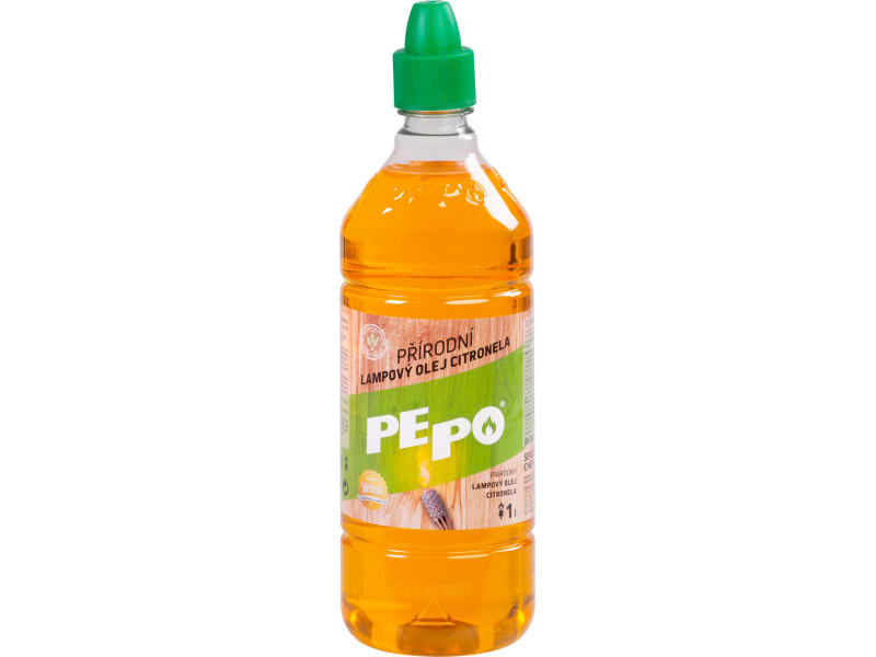 Olej PE-PO® lampový 1000 ml, prírodný, repelentný, proti komárom, Citronella Olej PE-PO® lampový 1000 ml, prírodný, repelentný, proti komárom, Citronella