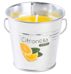 Sviečka Citronella CB143, repelentná, vedro, 80 g, 80x72 mm