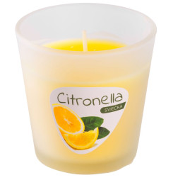 Sviečka Citronella CG144, repelentná, sklenený pohár, 80 g, 80x70 mm