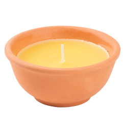 Sviečka Citronella, repelentná, terakota, 113 g, 50x110 mm