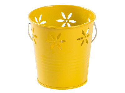 Sviečka Citronella CB197, repelentná, vedro, mix zelená/žltá, 160 g, 110x105 mm