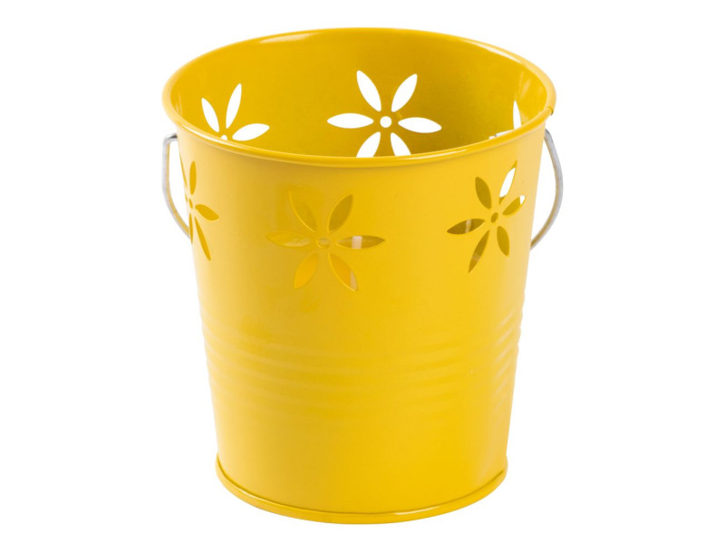 Sviečka Citronella CB197, repelentná, vedro, mix zelená/žltá, 160 g, 110x105 mm