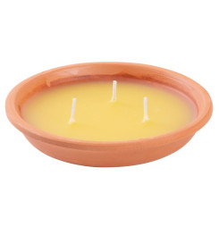 Sviečka Citronella, repelentná, terakota, 80 g, 30x125 mm