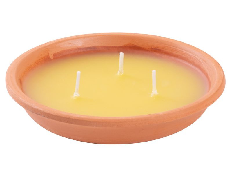 Sviečka Citronella, repelentná, terakota, 80 g, 30x125 mm