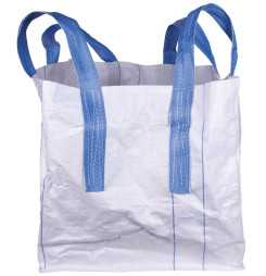 Vak BigBag TOF4, 70x70x70 cm, PP, 4 uši, biely, vrece rovné dno, max. 800 kg