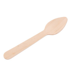 Lyžička MagicHome Woodline ECO, drevená, príborová, 110 mm, bal. 10 ks, 100% Natural, mini dezertná
