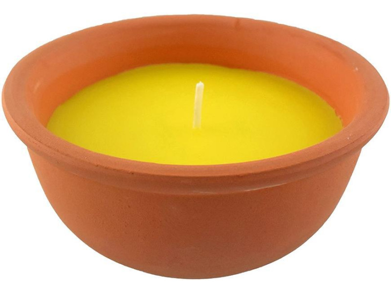 Sviečka Citronella, repelentná, terakota, 220 g, 60x150 mm Sviečka Citronella, repelentná, terakota, 220 g, 60x150 mm