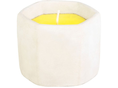 Sviečka Citronella, cement, 85 g, repelentná, 90x75 mm