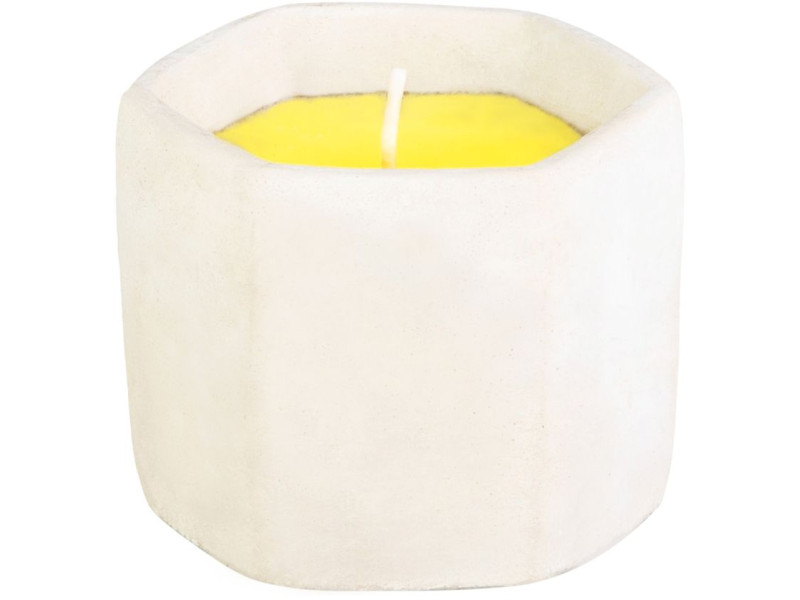 Sviečka Citronella, cement, 85 g, repelentná, 90x75 mm