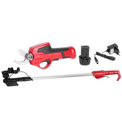 SET Nožnice Strend Pro Garden 7,2V, záhradné, akumulátorové, 111216 + teleskopická tyč 111248