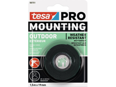 Páska tesa® Mounting PRO Outdoor, montážna, obojstranná, lepiaca, 19 mm, L-1,5 m