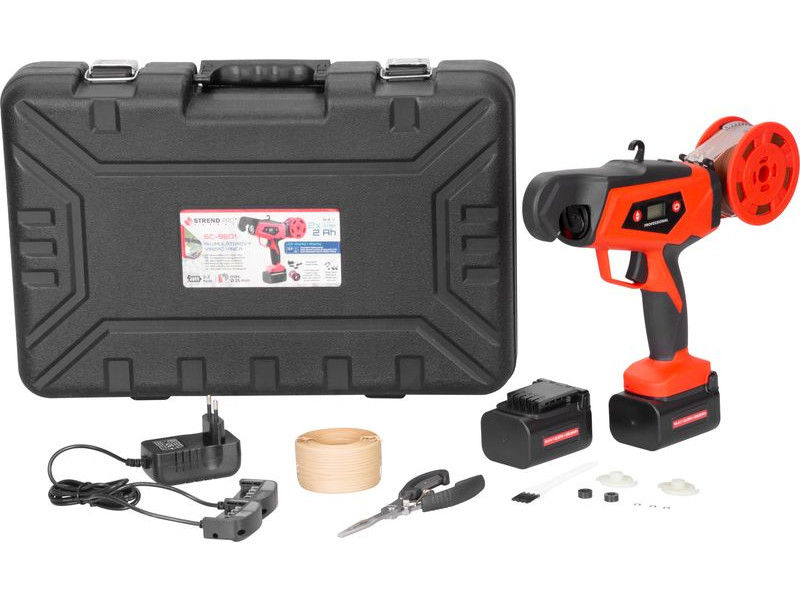 Viazač Strend Pro Profesional, na viazanie, na vinič/hrozno, LCD displej, aku