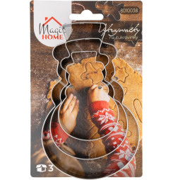 Vykrajovačka MagicHome Vianoce, na pečenie, snehuliak, formička, 3 ks