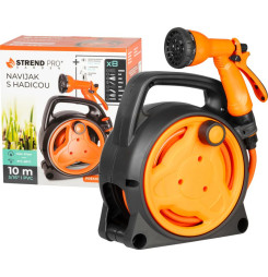 Navíjač Strend Pro Garden, so záhradnou hadicou, pištoľ, 10m, 5/16"