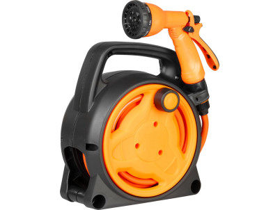Navíjač Strend Pro Garden, so záhradnou hadicou, pištoľ, 10m, 5/16"