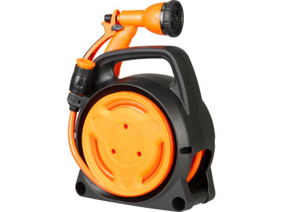 Navíjač Strend Pro Garden, so záhradnou hadicou, pištoľ, 10m, 5/16"