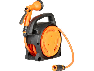 Navíjač Strend Pro Garden, so záhradnou hadicou, pištoľ, 10m, 5/16"