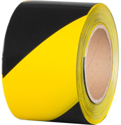 Páska Strend Pro, 80 mm, L-250 m, PE, výstražná, žltá/čierna