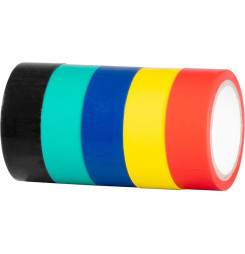 Páska Strend Pro, 19 mm, L-5 m, PVC, max. 80°C, 600V, izolačná, rôzne farby, lepiaca, bal. 5 ks