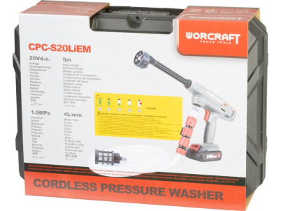 Pištoľ Worcraft CPC-S20LiEM, ShareSYS, vysokotlakový, 1x akumulátor 2.0Ah, 1x nabíjačka Pištoľ Worcraft CPC-S20LiEM, ShareSYS, vysokotlakový, 1x akumulátor 2.0Ah, 1x nabíjačka