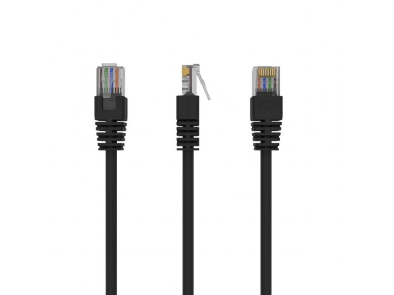GEMBIRD Patch kábel UTP 0.25m čierny