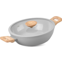 Hrniec MagicHome Harmony, plytký, so sklenenou pokrievkou, 26 cm