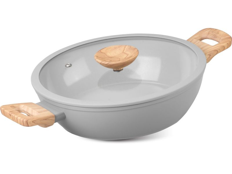 Hrniec MagicHome Harmony, plytký, so sklenenou pokrievkou, 26 cm Hrniec MagicHome Harmony, plytký, so sklenenou pokrievkou, 26 cm