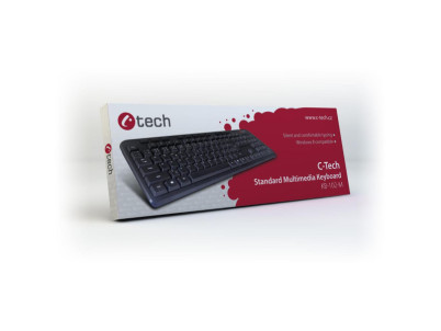 C-TECH KB-102M USB slim CZ/SK klávesnica