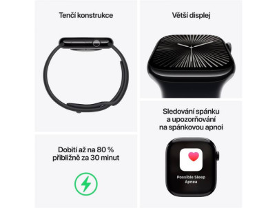 APPLE Watch SERIES 10 GPS 46mm Jet Black JACBSB ML