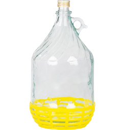 Demižón Strend Pro Stella, 5 lit., sklenený na víno a pálenku s uzáverom