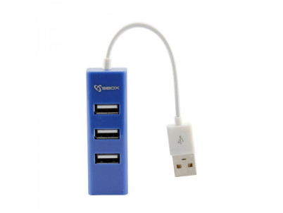 SBOX H-204BL blue USB 2.0 port 4x