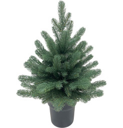 Stromček MagicHome Vianoce Firian, 3D, jedľa v kvetináči, 60 cm