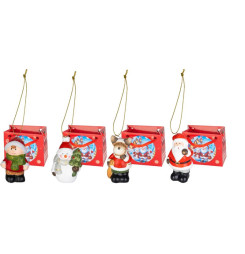 Dekorácia MagicHome Vianoce, 4x6x9 cm, Sellbox 24 ks