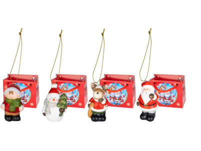 Dekorácia MagicHome Vianoce, 4x6x9 cm, Sellbox 24 ks