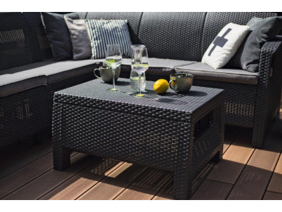 Záhradný stôl Keter Corfu II grafitový