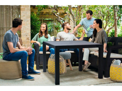 Záhradný stôl Keter Melody quartet grafitový