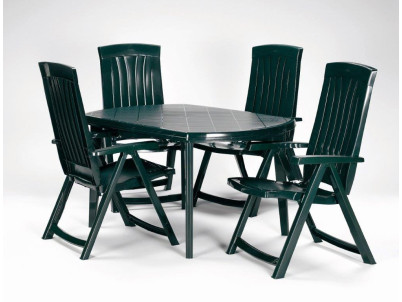 Záhradný stôl Keter Elise plastový tmavo zelený