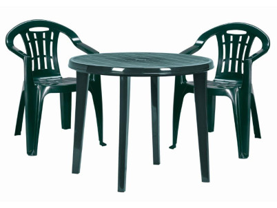 Plastová stolička  Keter Mallorca tmavo zelená