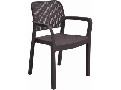 Plastová stolička  Keter Samanna hnedá